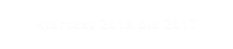 Klartext 2013 bis 2017